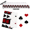 3 Pieces Casino Poker Themed Birthday Party Decorations Disposable Poker Tablecloth Las Vegas Theme Table Cover Casino Table Runner for Las Vegas Casino Playing Card Birthday Party Favors Supplies