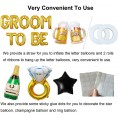 Bachelor Party Decorations for Men Groom To Be Decorations Groom To Be Sash Balloons Stag Night Engagement Wedding Bridal Shower Future Groom Future Mr Pre-Wedding Party Decorations Supplies Favors