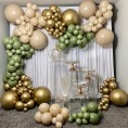 Chrome Gold Balloons 12inch 50pcs Metallic Gold Party Balloons Thick Latex Balloons Birthday Helium Balloons Wedding Engagement Anniversary Baby Shower Graduation Decorations