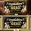 Graduation Decorations Party Supplies 2022 Congrats Grad Banner Backdrop with String Light DecorBatteries Not Included）