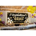 Graduation Decorations Party Supplies 2022 Congrats Grad Banner Backdrop with String Light DecorBatteries Not Included）