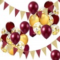 Graduation Party Decorations 2022 Maroon Gold Graduation Backdrop Banner Maroon Gold Grad Balloons Photography Background for Class of 2022 Graduation Decorations Home Graduation Party