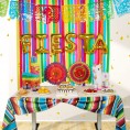 HOOJO 27 Pack Fiesta Party Decorations Cinco De Mayo Party Decorations Mexican Fiesta Themes Party Decorations Set Include Ballons Crepe Papers Fiesta Paper Fans Spiral Card Decorations