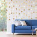 Patelai Glitter Star Garland Banner Decoration 130 Feet Bright Gold Star Hanging Bunting Banner Backdrop for Engagement Wedding Baby Shower Birthday Christmas Decor Champagne Gold