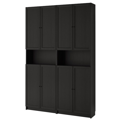 BILLY OXBERG Bookcase+height extension & doors