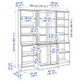 HAVSTA Storage combination w glass doors